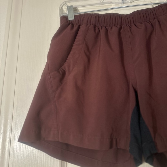 ❗️Patagonia Chocolate Brown Athletic Workout Shorts Size XS - Picture 6 of 13